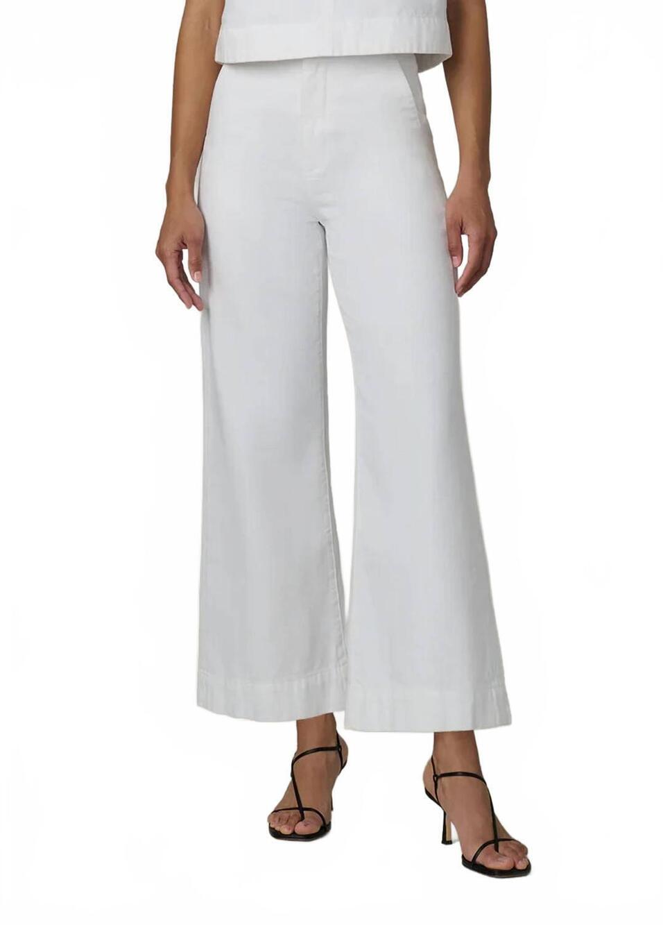 NEW JOE'S JEANS clean denim trouser ankle pants in white